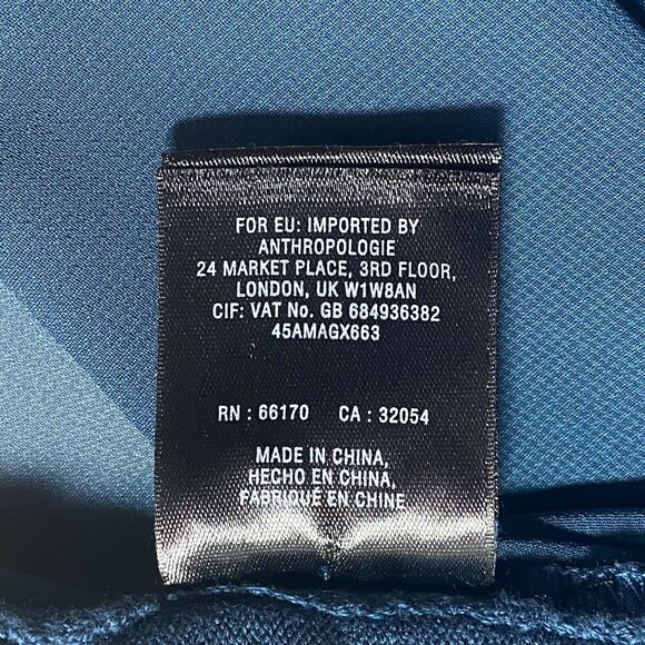 Anthropologie Moth Backstory‎ Dark Teal Pullover Sweater Pleated Back Size S - Picture 11 of 12